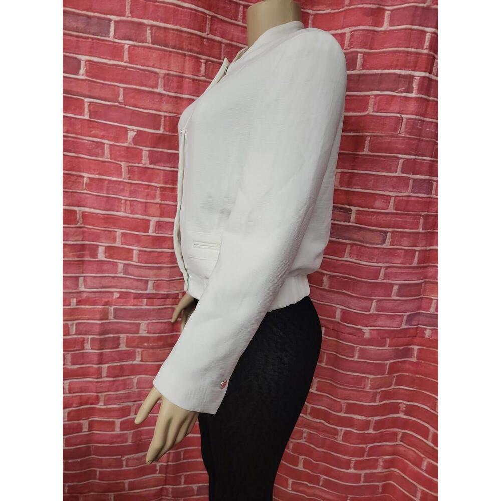 Zara Basic Collection Snap Button Ivory Texture W… - image 5